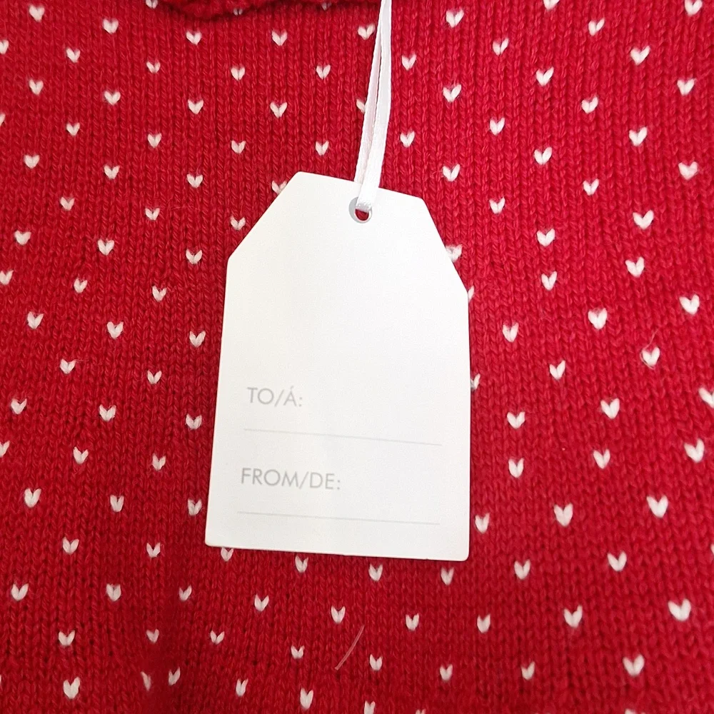 Tahari Baby Girl 12 Month Christmas Sweater Dress NWT